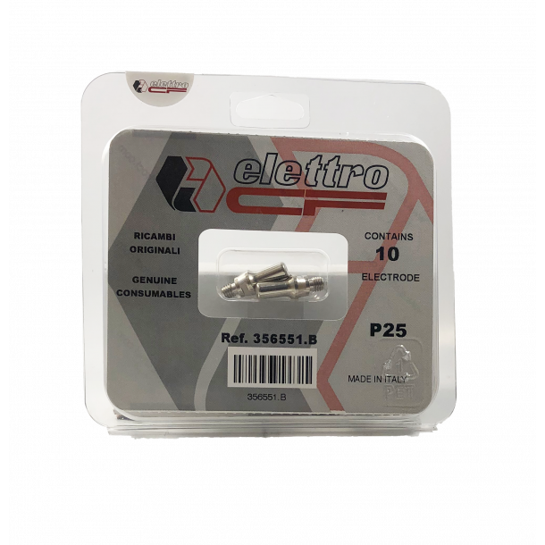 Elettro Elektrode til plasmaskremaskine P25, 10 stk pakning