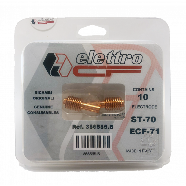 Elettro Elektrode til plasmaskremaskine ECF-71 og ECF-121, 10 stk pr. pakning