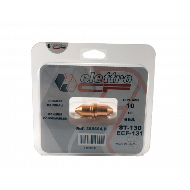 Elettro Dyse til plasmaskremaskine ST-130 65A, 10 stk pr. pakning