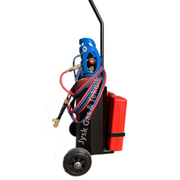 Komplet svejse- og skrest incl slange, vogn og flasker